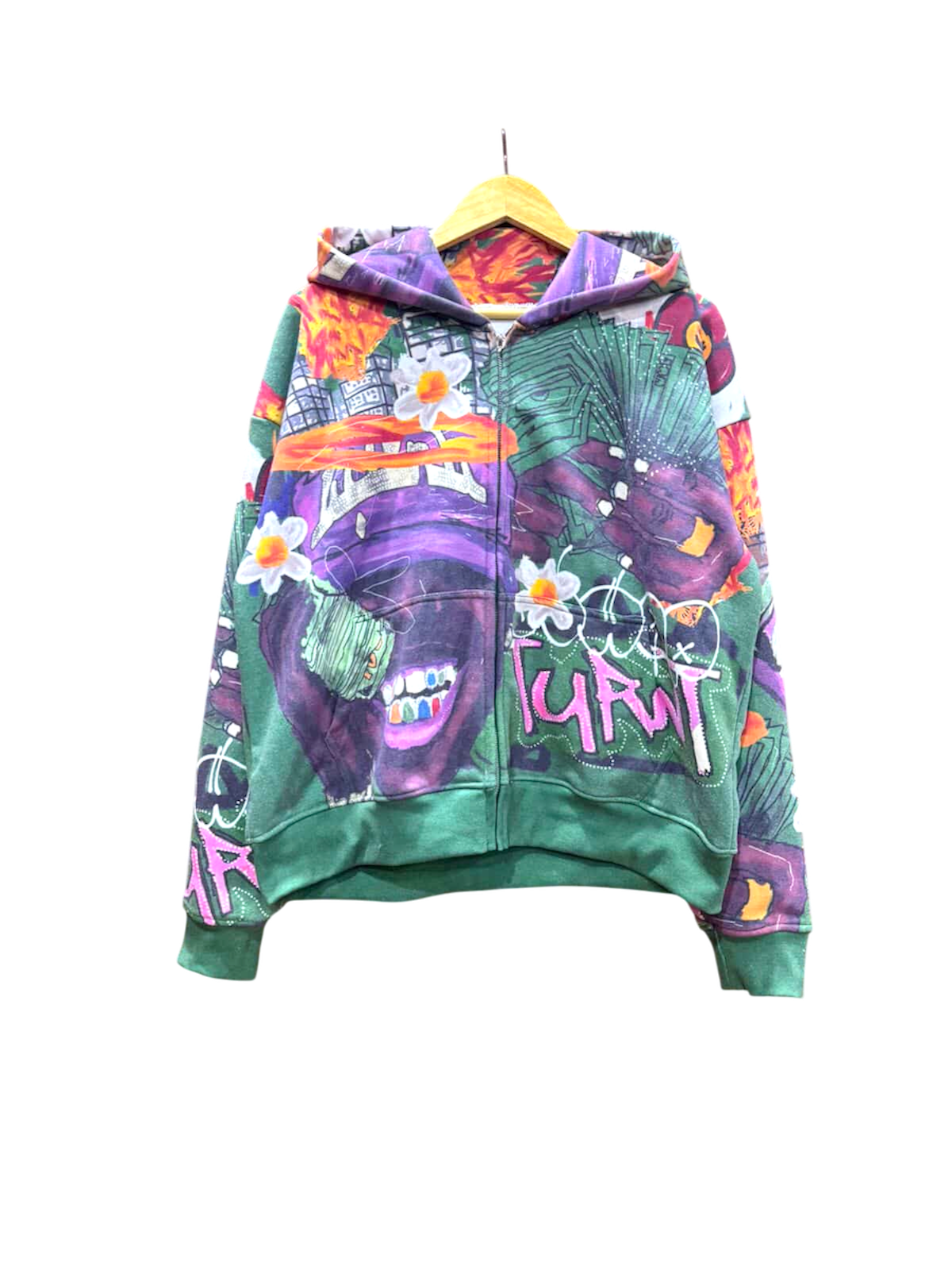 TURNT GRAFFITI ZIPUP (Green)