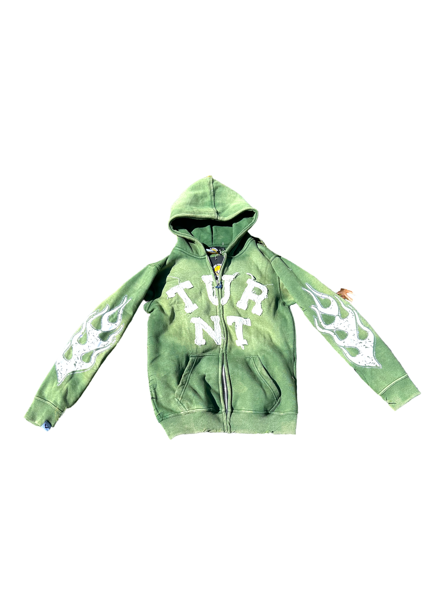 TURNT UNIVERSITY ZIPUP (OLIVE GREEN)