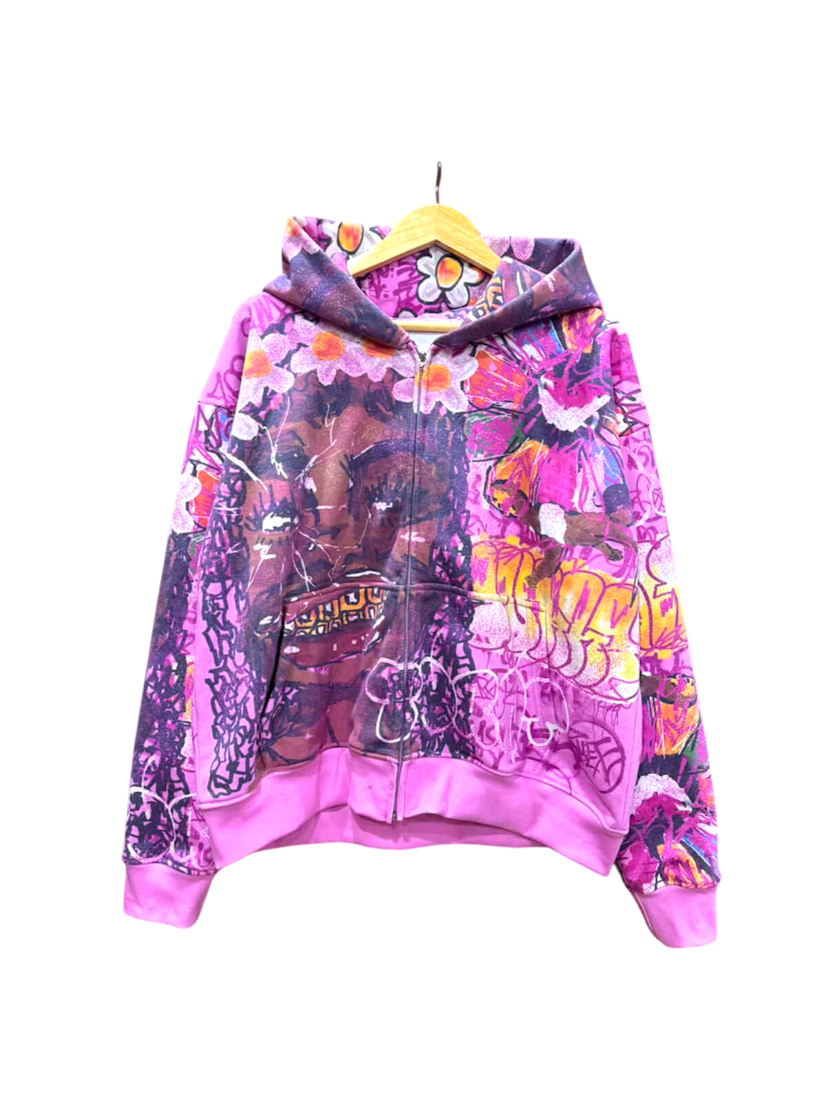 TURNT GRAFFITI ZIPUP (Pink)