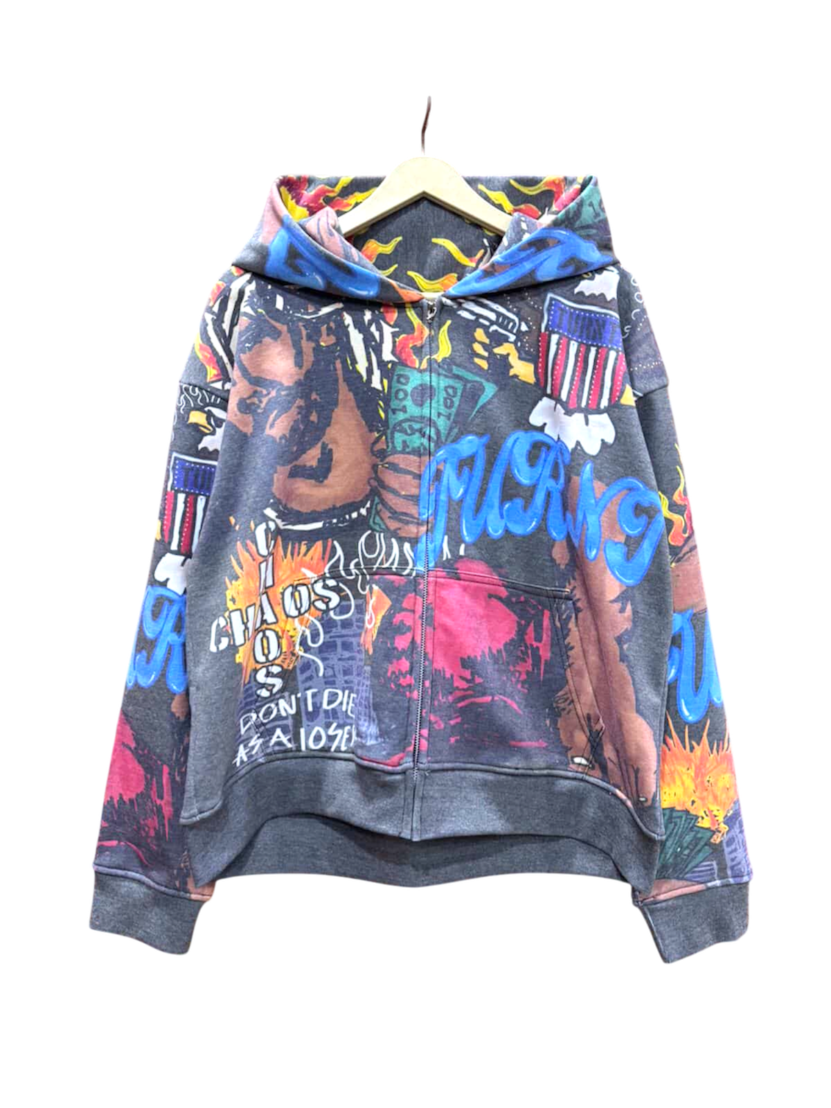 TURNT GRAFFITI ZIPUP (Grey)