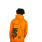 “ORANGE & BROWN” FUND$ OVER FEELINGZ OVERSIZED CROPPED HOODIES