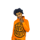 “ORANGE & BROWN” FUND$ OVER FEELINGZ OVERSIZED CROPPED HOODIES