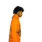 “ORANGE & BROWN” FUND$ OVER FEELINGZ OVERSIZED CROPPED HOODIES