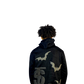“BLACK” FUND$ OVER FEELINGZ OVERSIZED CROPPED HOODIES